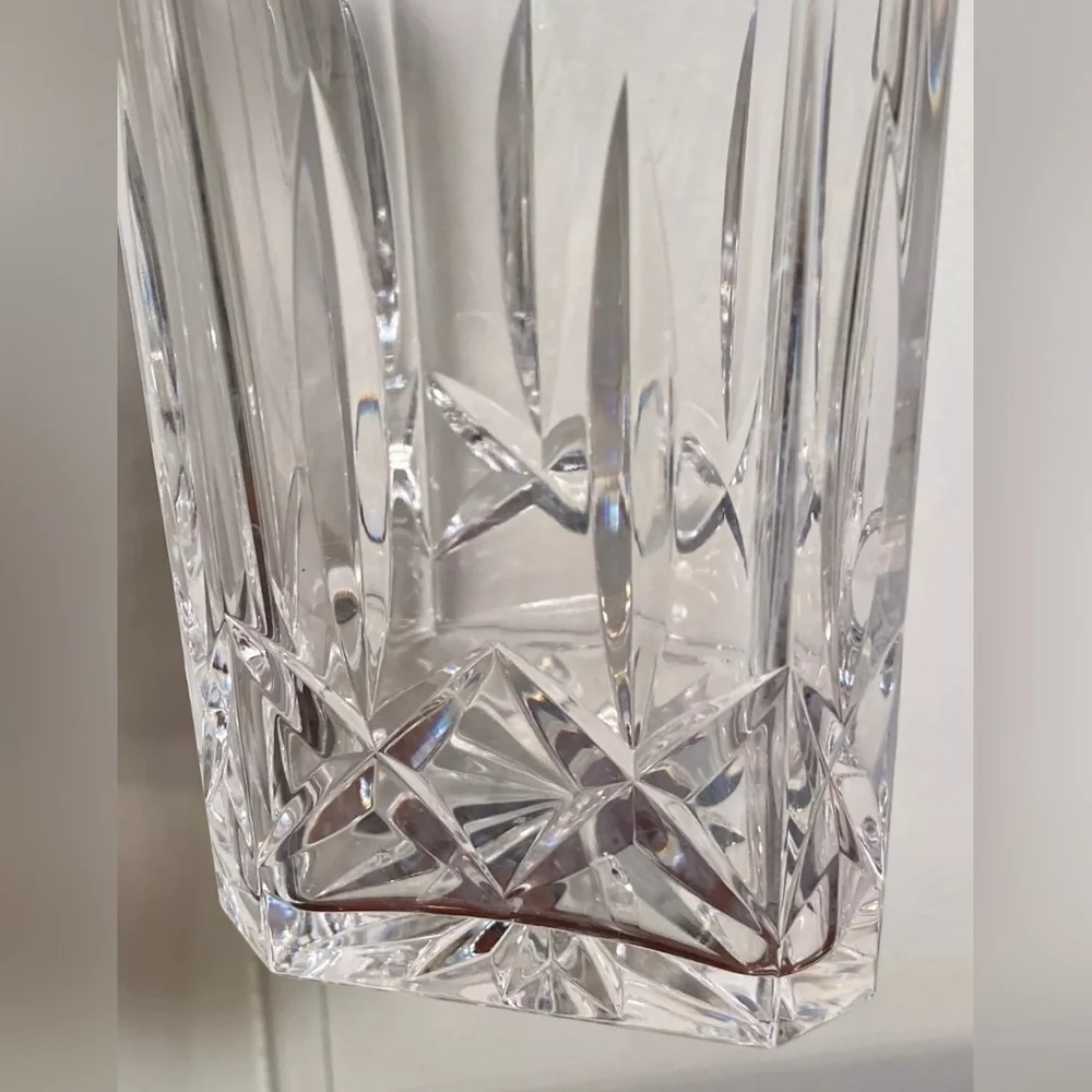 Vintage Signed ATLANTIS "Miguel" Genuine Hand Blown Crystal 10" Square Decanter - Picture 9 of 13